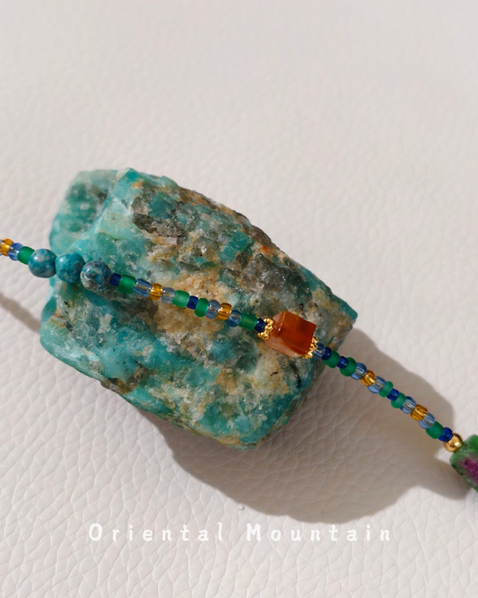 Energy cycles endlessly of Earth Rhythm Energy Amulet Healing Necklace