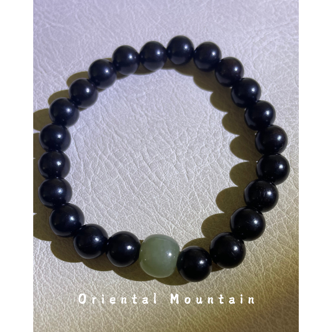 Ebony Hetian Jade Healing Bracelet