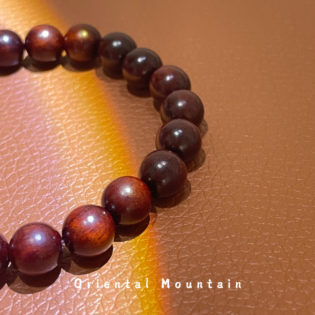 Red Sandalwood Hetian Jade Healing Bracelets