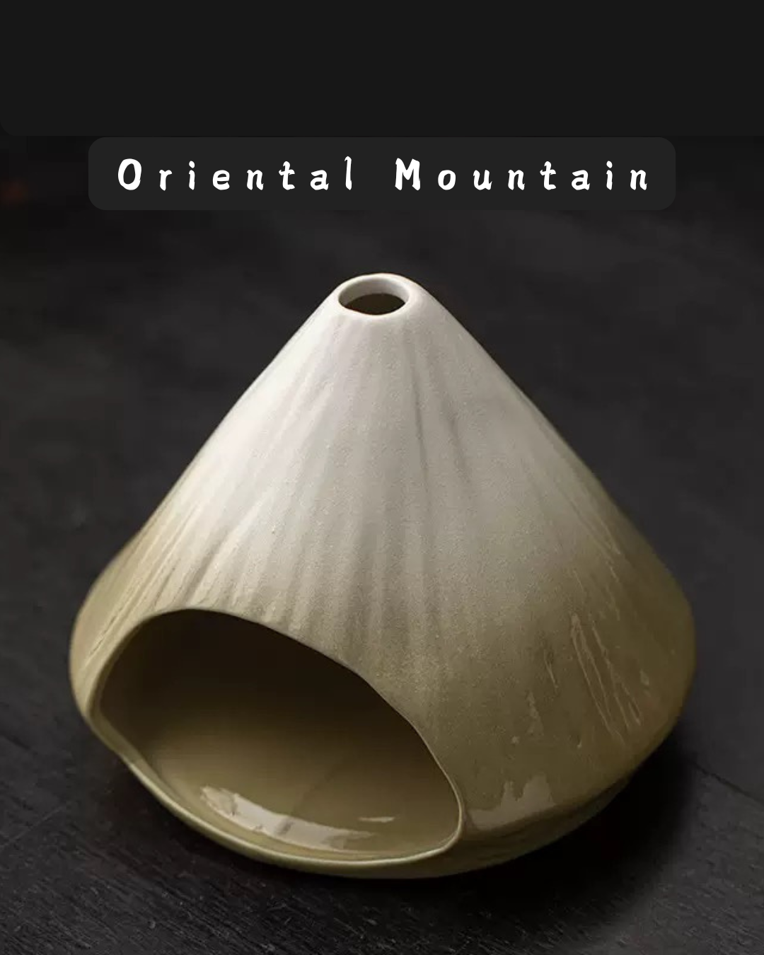 Mount Fuji · Sacred Burning | Hand-Painted Ceramic Palo Santo Burner