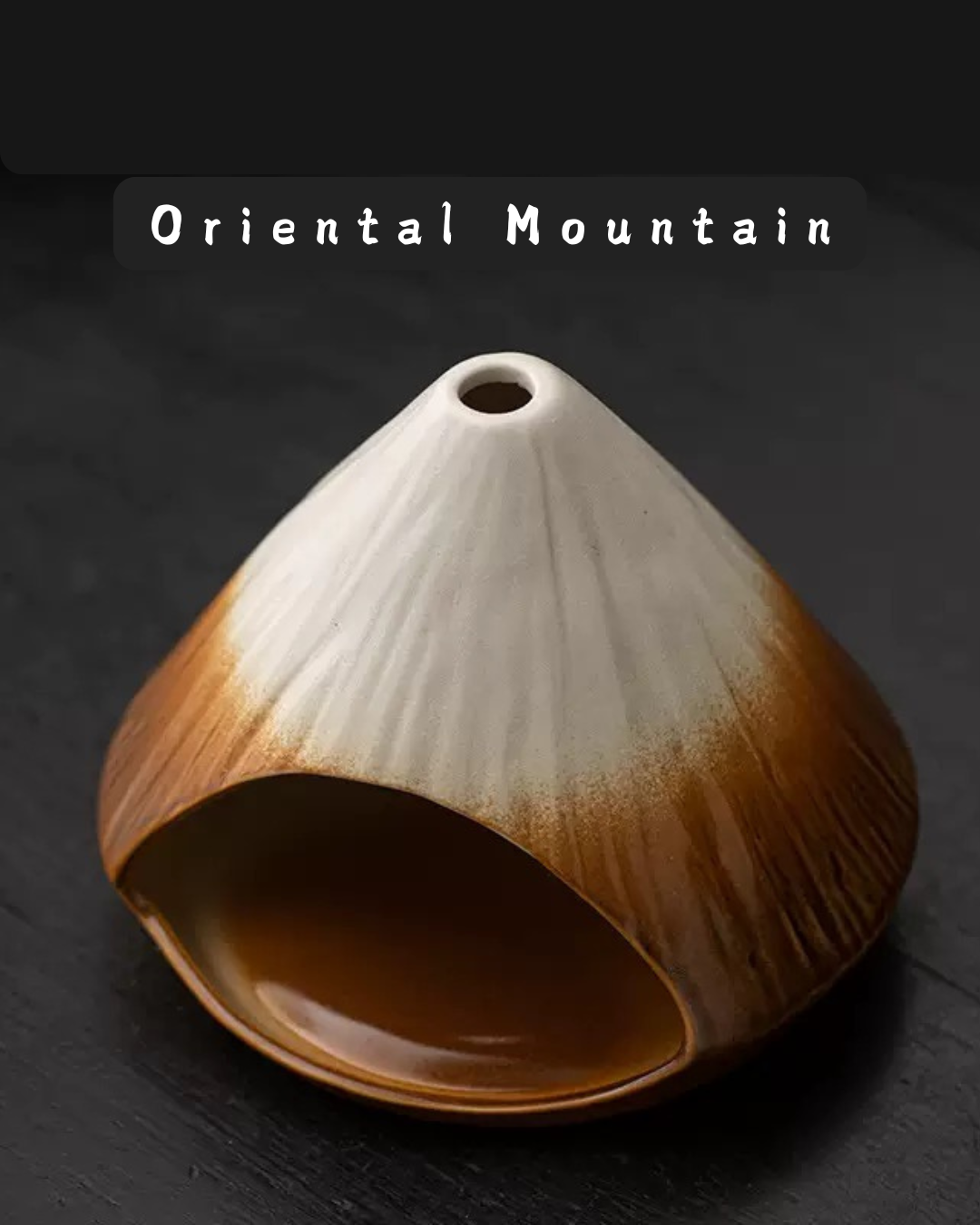 Mount Fuji · Sacred Burning | Hand-Painted Ceramic Palo Santo Burner