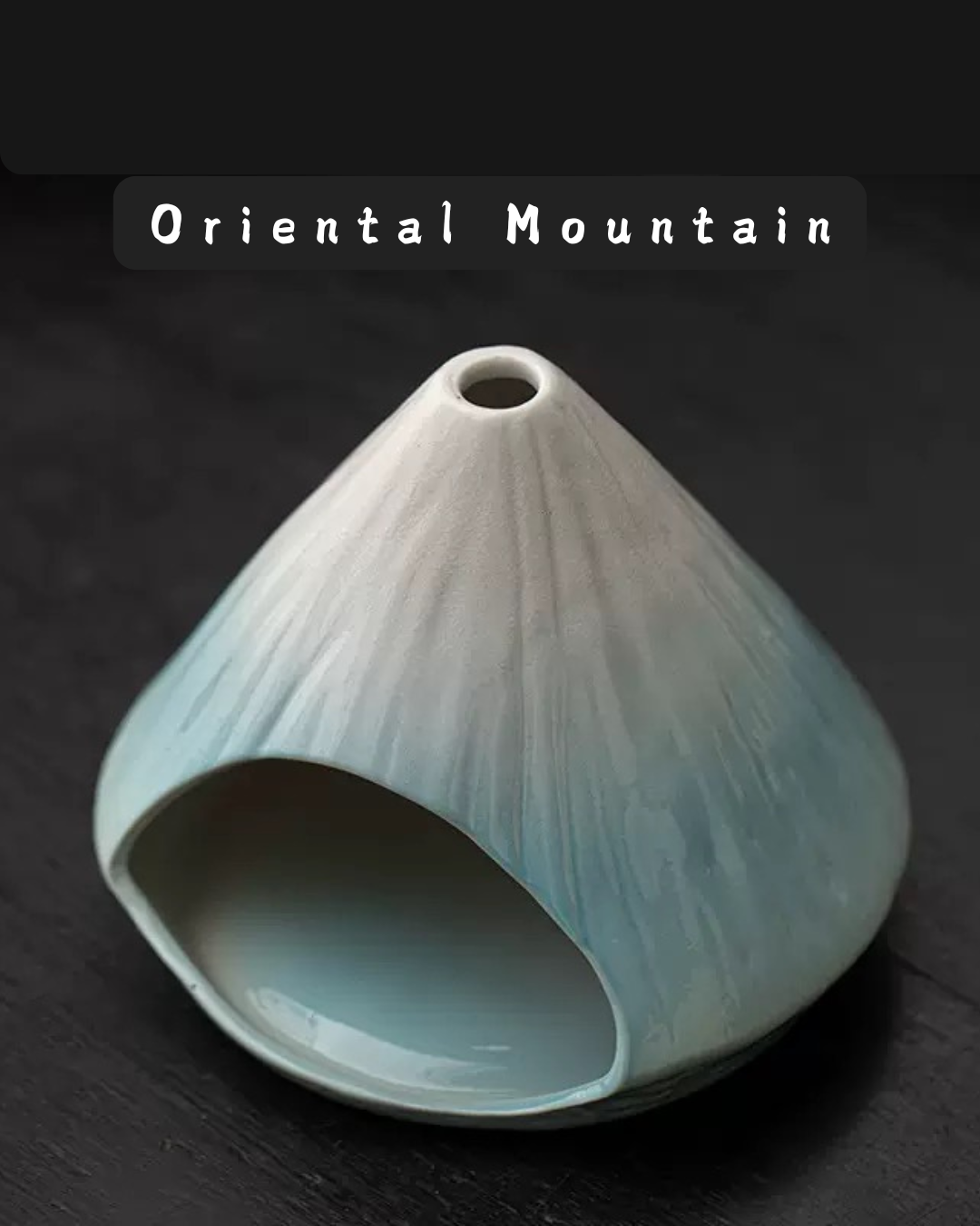 Mount Fuji · Sacred Burning | Hand-Painted Ceramic Palo Santo Burner