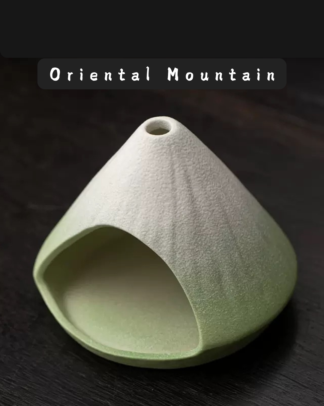 Mount Fuji · Sacred Burning | Hand-Painted Ceramic Palo Santo Burner