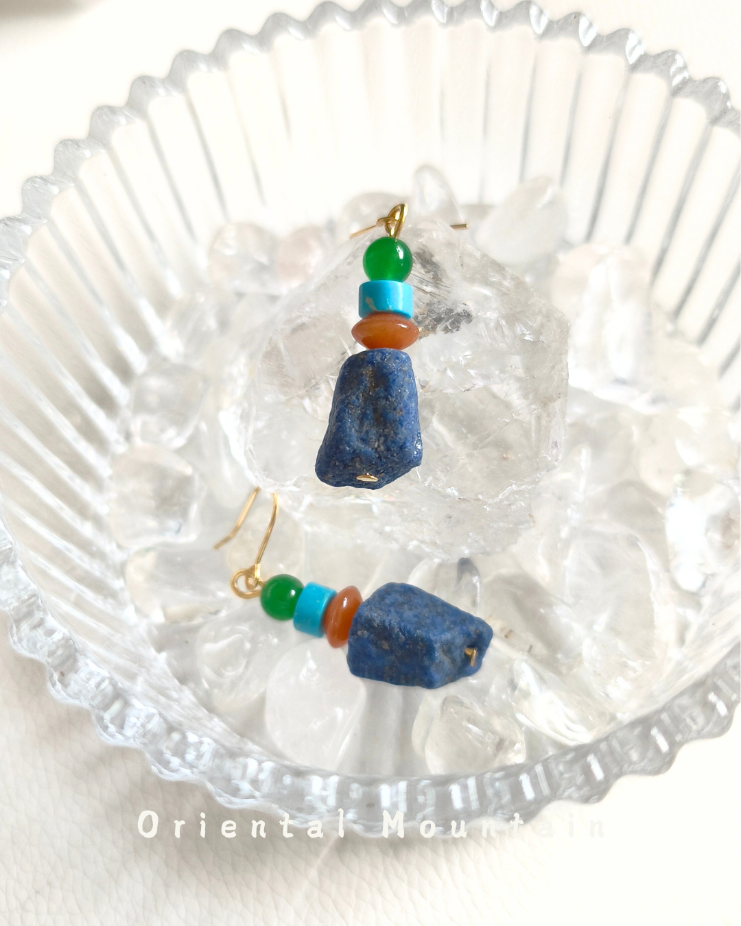 Regal Blue Lapis Lazuli Earring