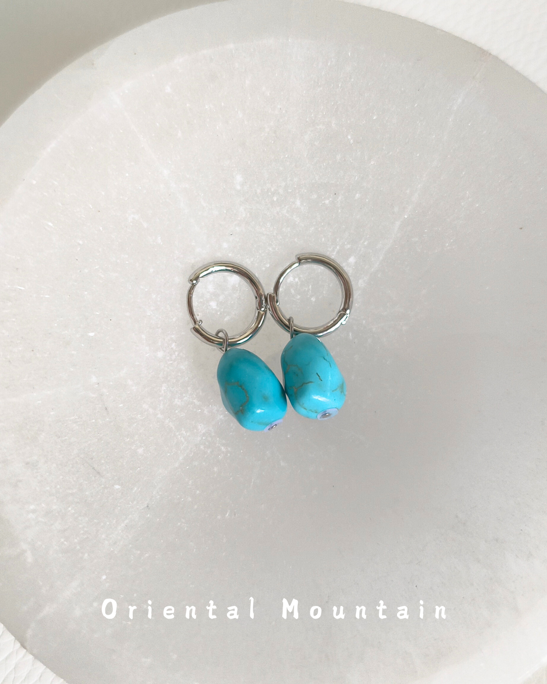 Soul Stone of Tibetan: Turquoise Healing Earrings