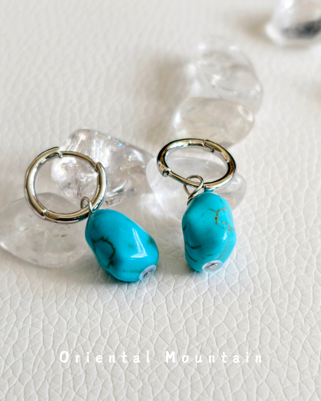 Soul Stone of Tibetan: Turquoise Healing Earrings
