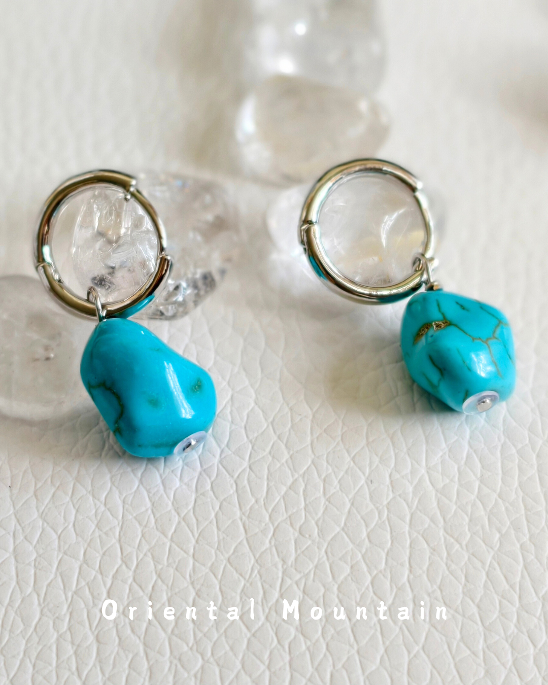 Soul Stone of Tibetan: Turquoise Healing Earrings