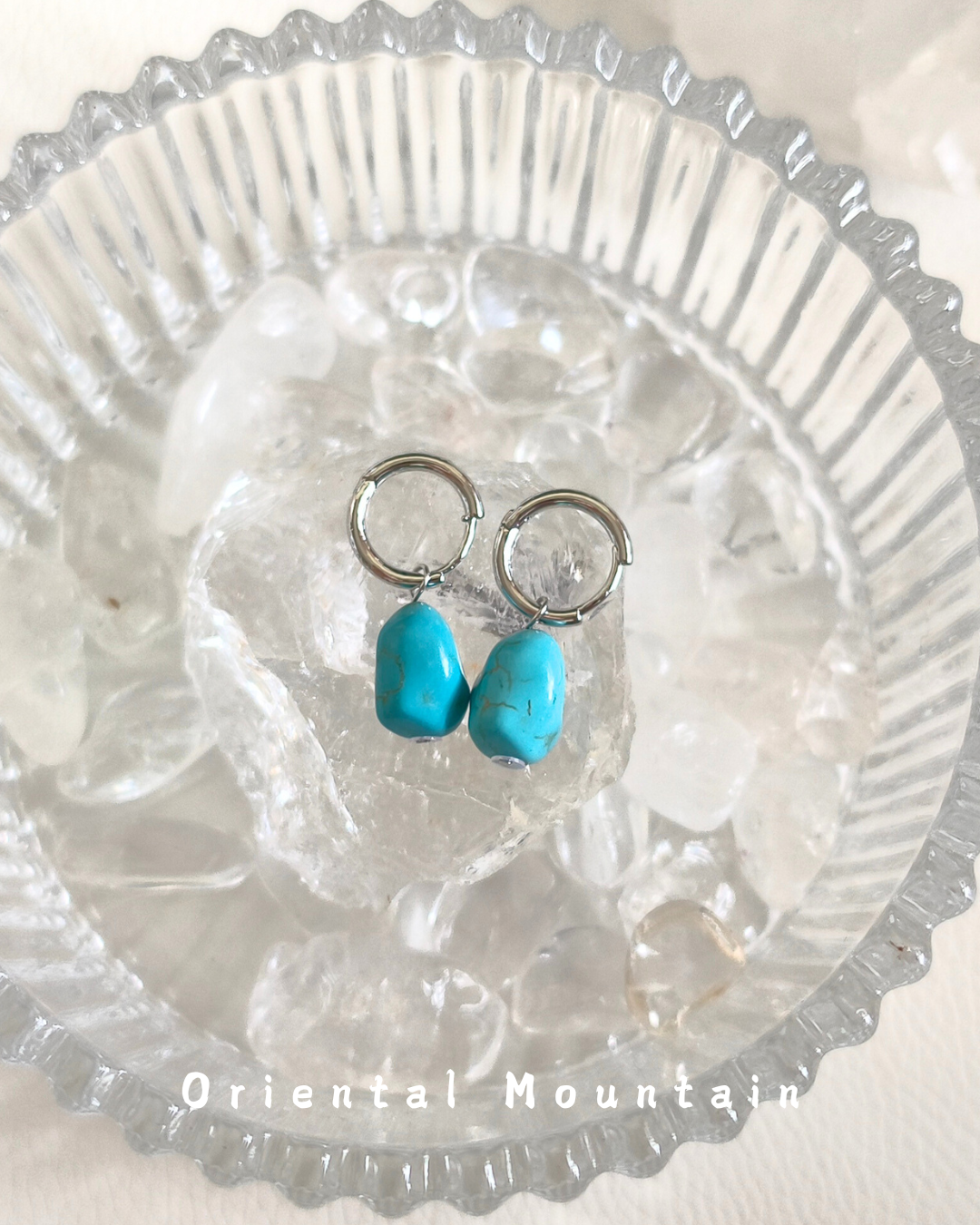 Soul Stone of Tibetan: Turquoise Healing Earrings