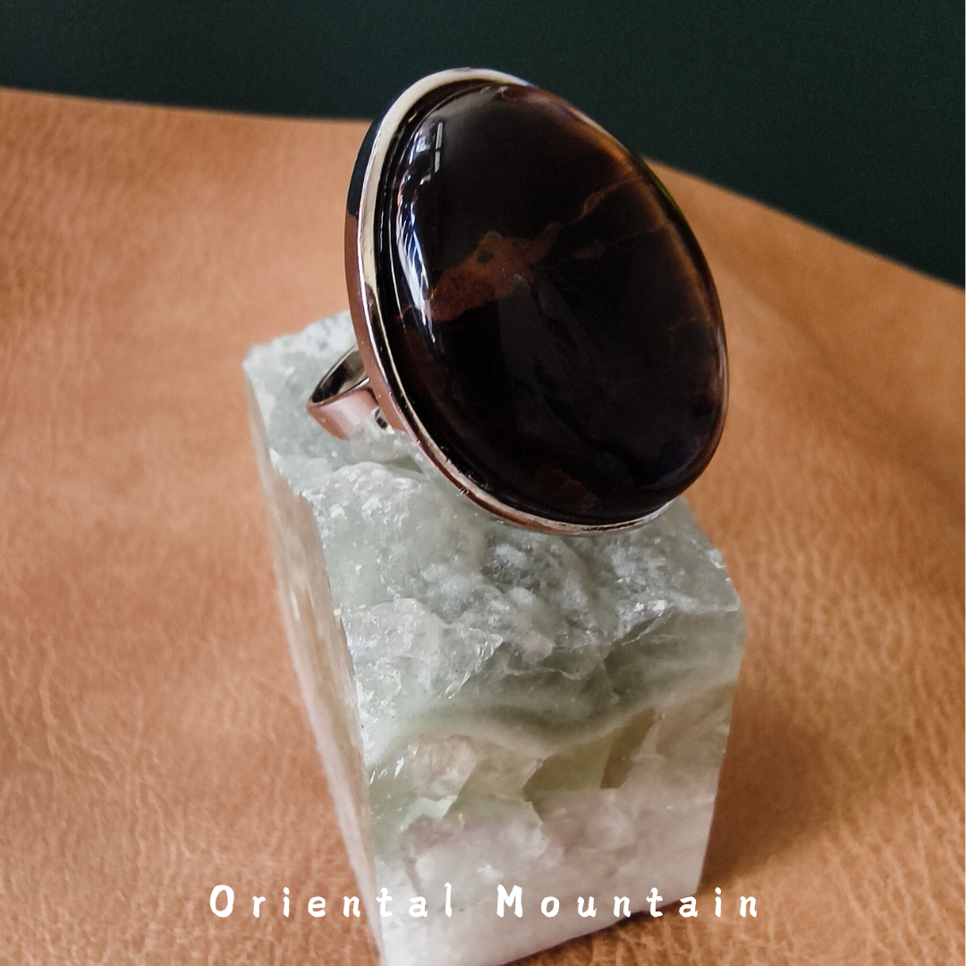 Natural Healing Tiger's Eye Adjustable Ring