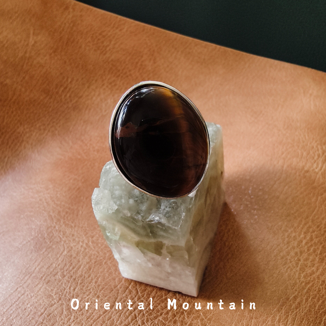 Natural Healing Tiger's Eye Adjustable Ring